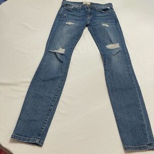 NWT Current Elliot Distressed Denim Jeans Size 25/0 New